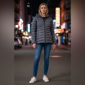 *30off3* 
NWOT. 32 Degrees Women's Charcoal Puffer Coat/Jacket